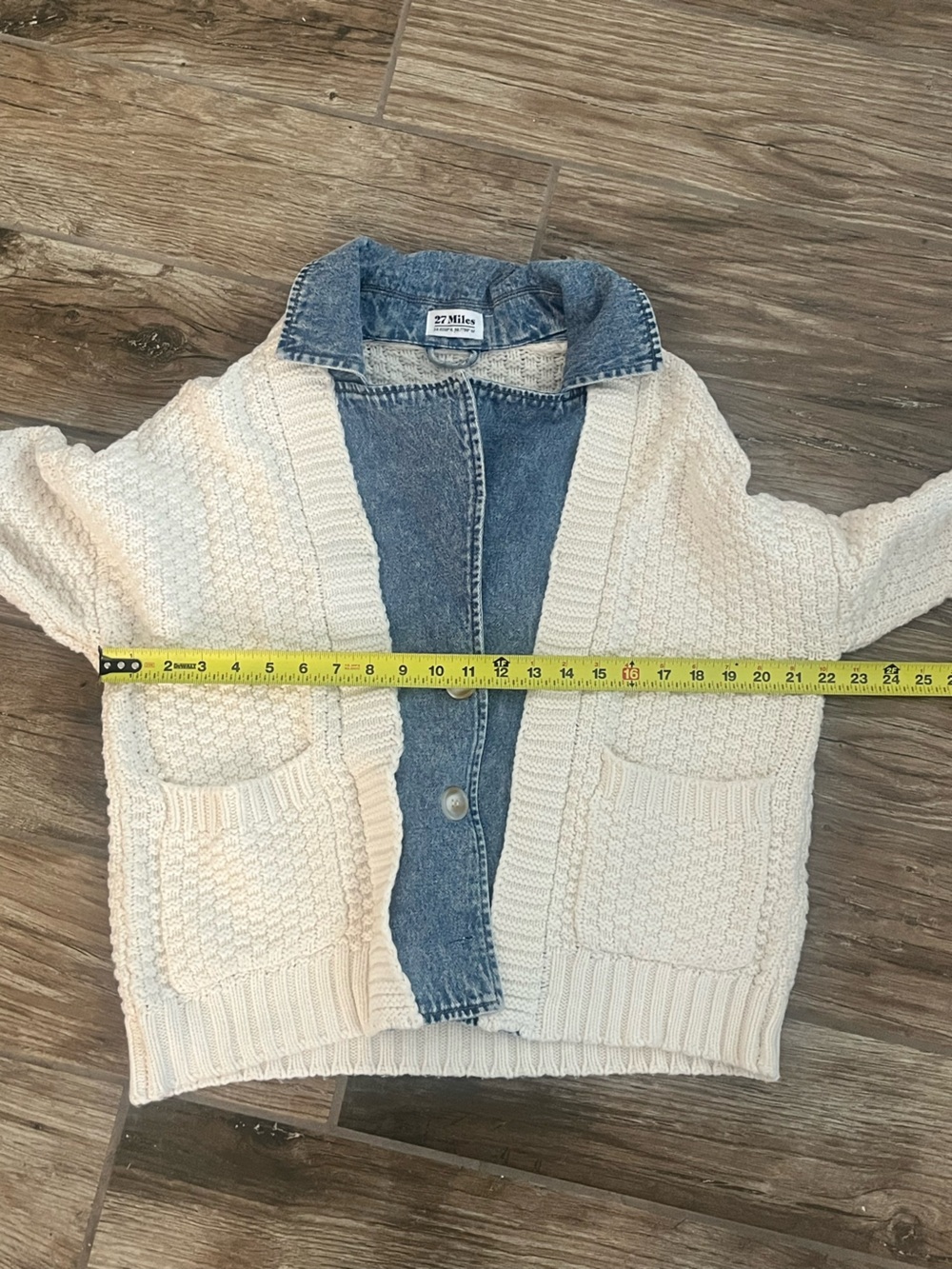 27 miles malibu baille cotton chunky cardigan - Picture 5 of 5